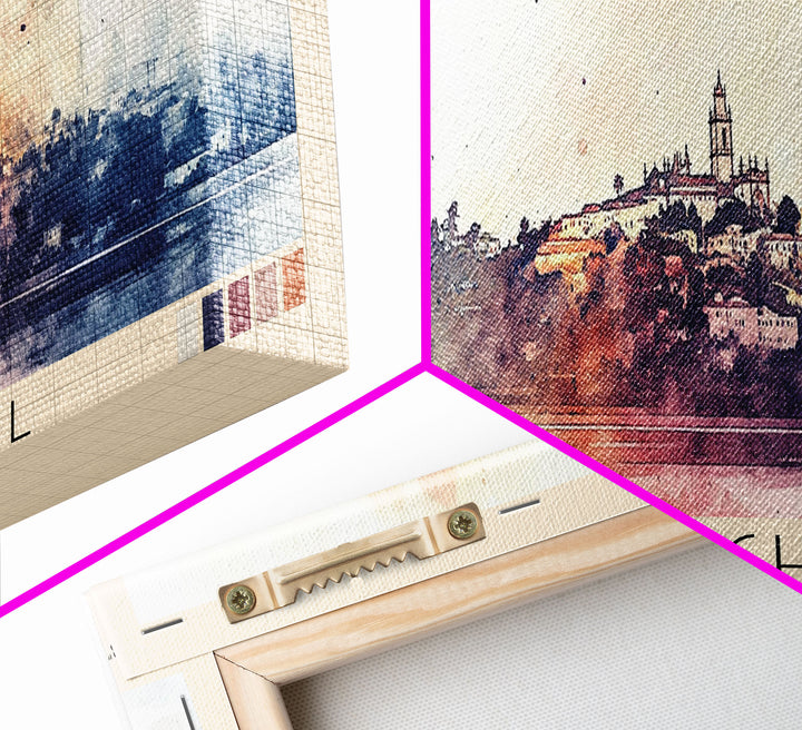 Saint Michael, Portugal Watercolor Print, Vacation Gift, Portugal Wall Art, Vacation Wall Art, Vacatation Memories, Beach Decor, Beach Or Lakehouse Art