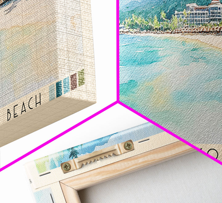 Sandals Montego Bay Beach, Jamaica Watercolor Print, Vacation Gift, Jamaica Wall Art, Vacation Wall Art, Vacatation Memories, Beach Decor, Beach Or Lakehouse Art