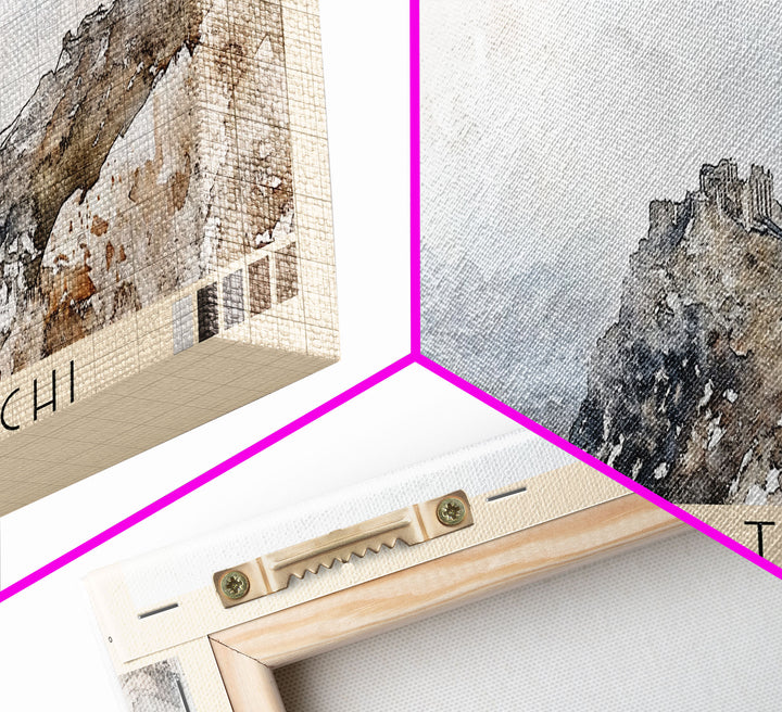Scala dei Turchi, Italy Watercolor Print, Vacation Gift, Italy Wall Art, Vacation Wall Art, Vacatation Memories, Beach Decor, Beach Or Lakehouse Art