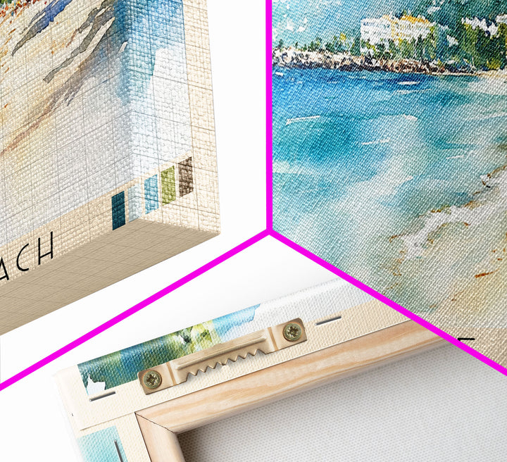 Seven Mile Beach, Jamaica Watercolor Print, Vacation Gift, Jamaica Wall Art, Vacation Wall Art, Vacatation Memories, Beach Decor, Beach Or Lakehouse Art