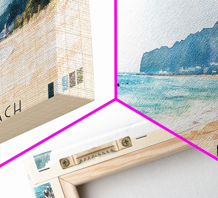 Shirahama Beach, Japan Watercolor Print, Vacation Gift, Japan Wall Art, Beach Painting, Beach Decor, Beach Or Lakehouse Art
