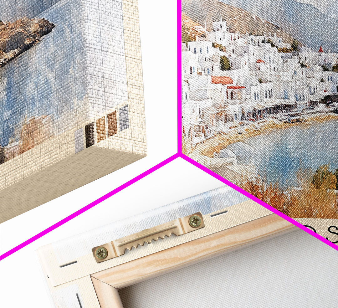 Sifnos, Greece Watercolor Print, Vacation Gift, Greece Wall Art, Beach Painting, Beach Decor, Beach Or Lakehouse Art