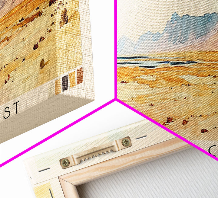 Skeleton Coast, Namibia Watercolor Print, Vacation Gift, Namibia Wall Art, Vacation Wall Art, Vacatation Memories, Beach Decor, Beach Or Lakehouse Art