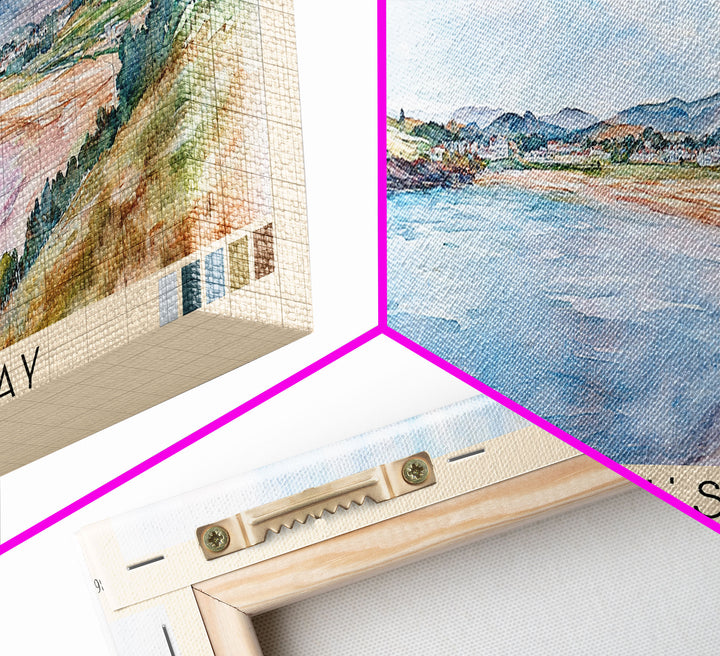 St Ninian’s Bay, Scotland Watercolor Print, Vacation Gift, Scotland Wall Art, Vacation Wall Art, Vacatation Memories, Beach Decor, Beach Or Lakehouse Art