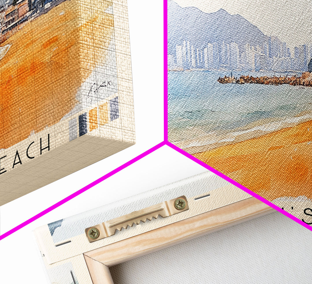 St. Stephen's Beach, Hong Kong Watercolor Print, Vacation Gift, Hong Kong Wall Art, Beach Painting, Beach Decor, Beach Or Lakehouse Art