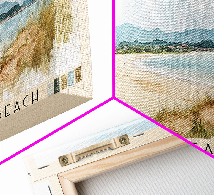 Tanjung Bungah Beach, Malasyia Watercolor Print, Vacation Gift, Malasyia Wall Art, Beach Painting, Beach Decor, Beach Or Lakehouse Art