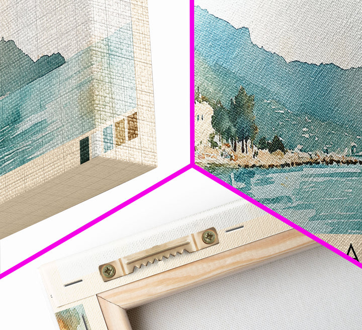 Vela Plaža, Croatia Watercolor Print, Vacation Gift, Croatia Wall Art, Beach Painting, Beach Decor, Beach Or Lakehouse Art