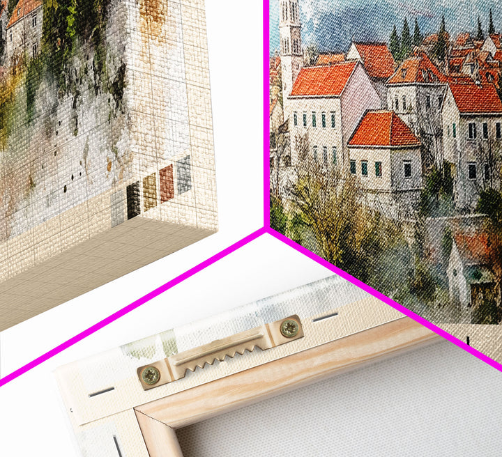 Šunj, Croatia Watercolor Print, Vacation Gift, Croatia Wall Art, Vacation Wall Art, Vacatation Memories, Beach Decor, Beach Or Lakehouse Art
