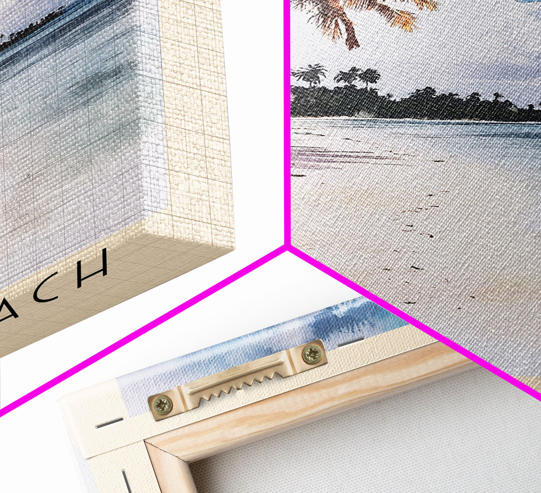 Akapa Beach, Cook Islands Watercolor Print, Vacation Gift, Cook Islands Wall Art, Beach Painting, Beach Decor, Beach Or Lakehouse Art