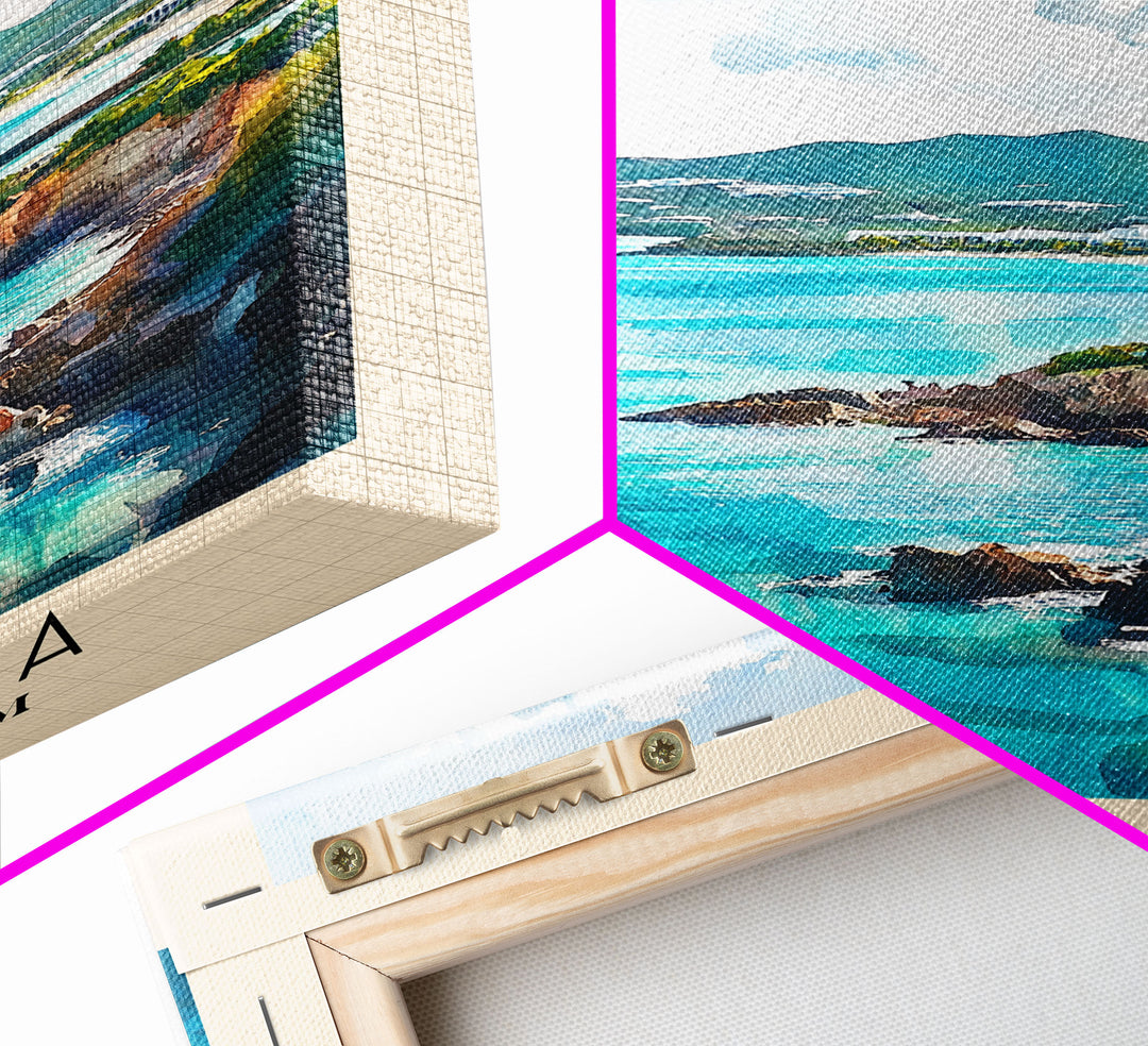 Anguilla, United Kingdom Watercolor Print, Vacation Gift, United Kingdom Wall Art, Vacation Wall Art, Vacatation Memories, Beach Decor, Beach Or Lakehouse Art