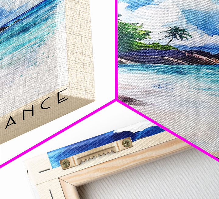 Anse Intendance, Seychelles Watercolor Print, Vacation Gift, Seychelles Wall Art, Vacation Wall Art, Vacatation Memories, Beach Decor, Beach Or Lakehouse Art