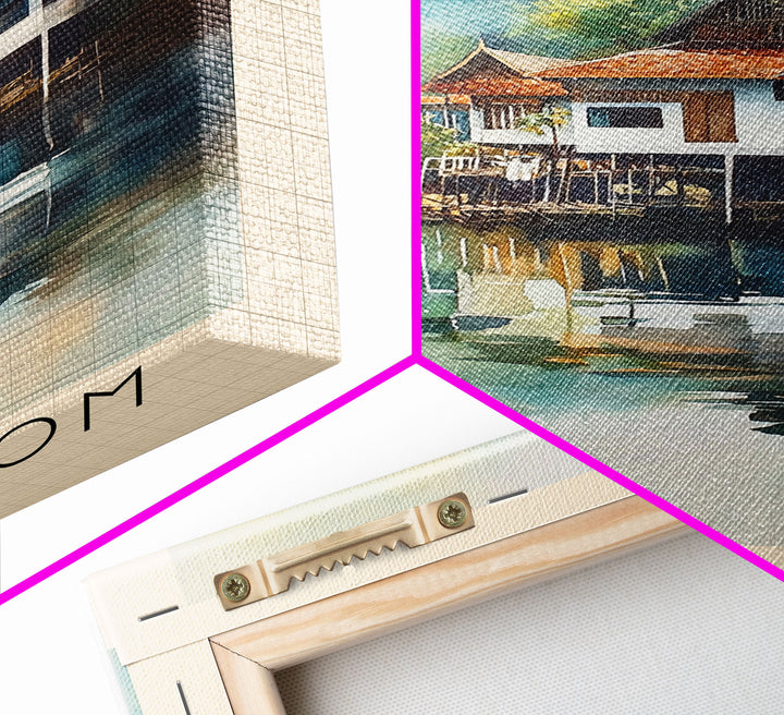 Ao Khanom, Thailand Watercolor Print, Vacation Gift, Thailand Wall Art, Vacation Wall Art, Vacatation Memories, Beach Decor, Beach Or Lakehouse Art