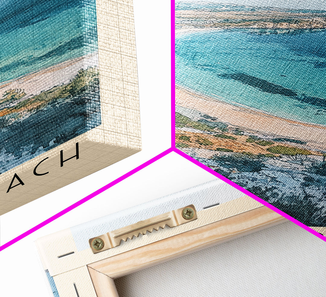 Apella Beach, Greece Watercolor Print, Vacation Gift, Greece Wall Art, Beach Painting, Beach Decor, Beach Or Lakehouse Art