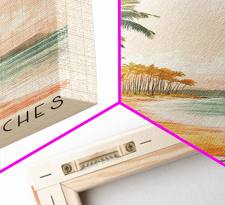 Bamboo Beaches, Jamaica Watercolor Print, Vacation Gift, Jamaica Wall Art, Vacation Wall Art, Vacatation Memories, Beach Decor, Beach Or Lakehouse Art