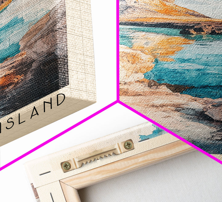 Barú Peninsula-Island, Colombia Watercolor Beach Print, Vacation Gift, Colombia Wall Art, Beach Painting, Beach Decor, Beach Painting