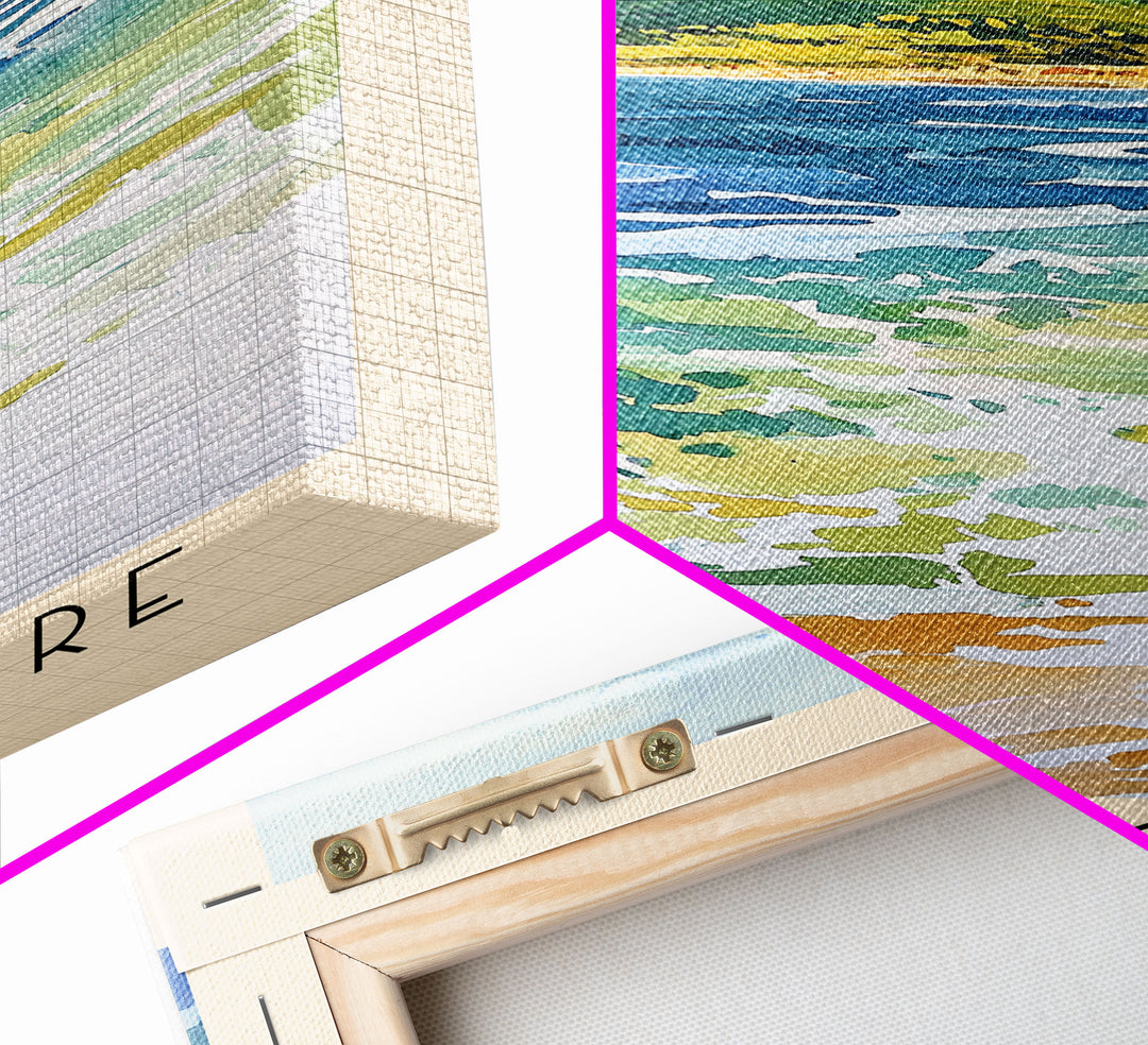 Belle Mare, Mauritius Watercolor Print, Vacation Gift, Mauritius Wall Art, Vacation Wall Art, Vacatation Memories, Beach Decor, Beach Or Lakehouse Art