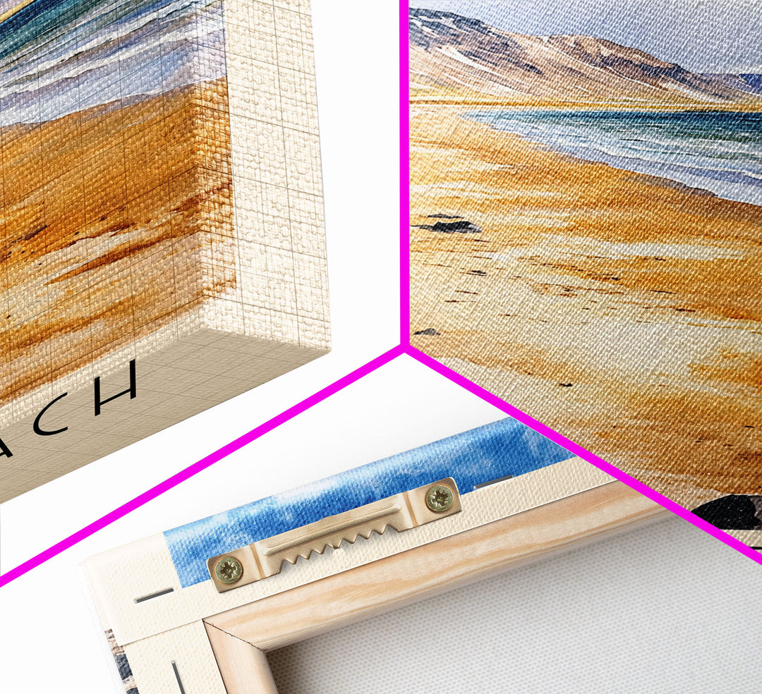 Búðir Beach, Iceland Watercolor Beach Print, Vacation Gift, Iceland Wall Art, Beach Painting, Beach Decor, Beach Painting