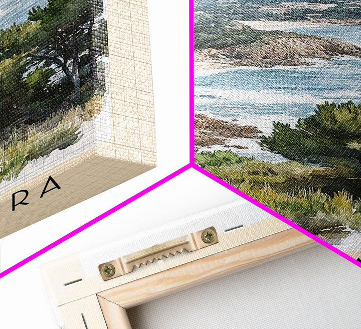 Cala Saura, Spain Watercolor Print, Vacation Gift, Spain Wall Art, Vacation Wall Art, Vacatation Memories, Beach Decor, Beach Or Lakehouse Art