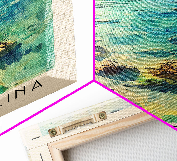 Cala Violina, Italy Watercolor Print, Vacation Gift, Italy Wall Art, Beach Painting, Beach Decor, Beach Or Lakehouse Art