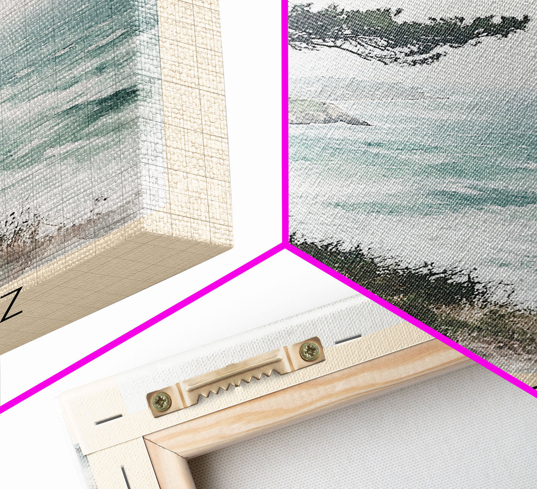 Cap Coz, France Watercolor Print, Vacation Gift, France Wall Art, Vacation Wall Art, Vacatation Memories, Beach Decor, Beach Or Lakehouse Art