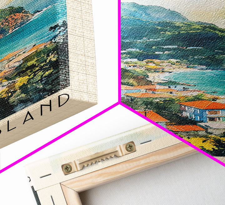Carriacou Island, Grenada Watercolor Beach Print, Vacation Gift, Grenada Wall Art, Beach Painting, Beach Decor, Beach Painting