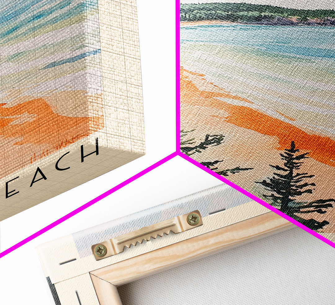 Cavendish Beach, Canada Watercolor Print, Vacation Gift, Canada Wall Art, Beach Painting, Beach Decor, Beach Or Lakehouse Art