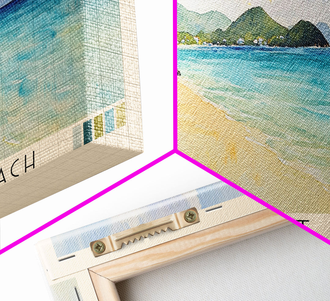 Coki Point Beach, US Virgin islands Watercolor Print, Vacation Gift, US Virgin islands Wall Art, Vacation Wall Art, Vacatation Memories, Beach Decor, Beach Or Lakehouse Art