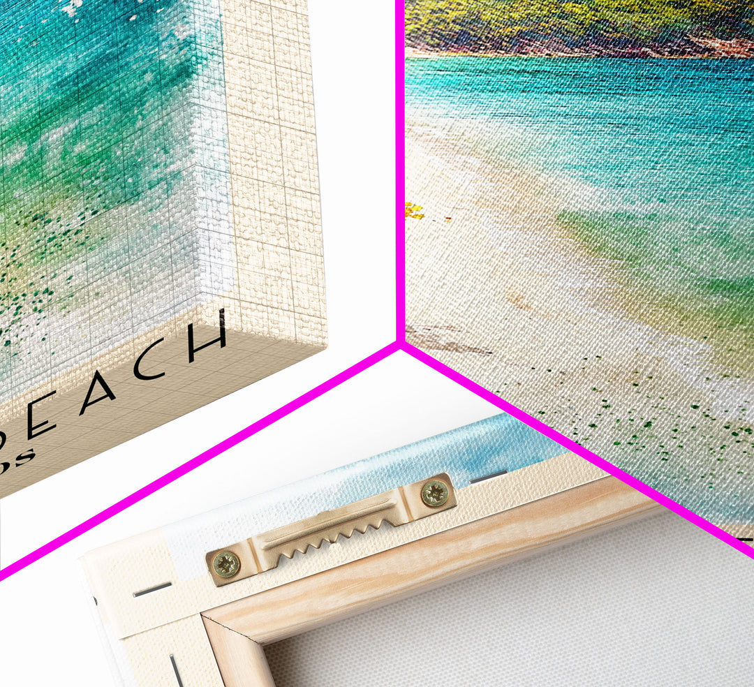 Coki Point Beach, US Virgin islands Watercolor Print, Vacation Gift, US Virgin islands Wall Art, Vacation Wall Art, Vacatation Memories, Beach Decor, Beach Or Lakehouse Art