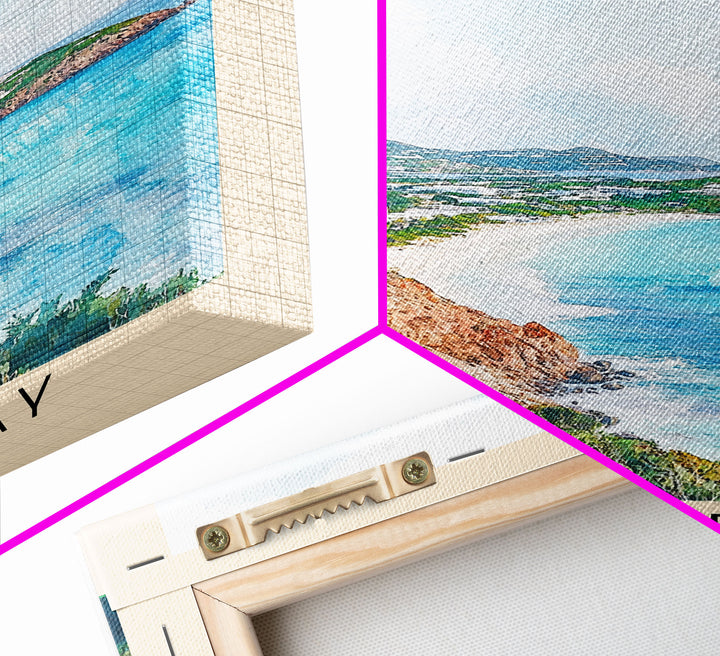 Cove Bay, Anguila Watercolor Print, Vacation Gift, Anguila Wall Art, Beach Painting, Beach Decor, Beach Or Lakehouse Art