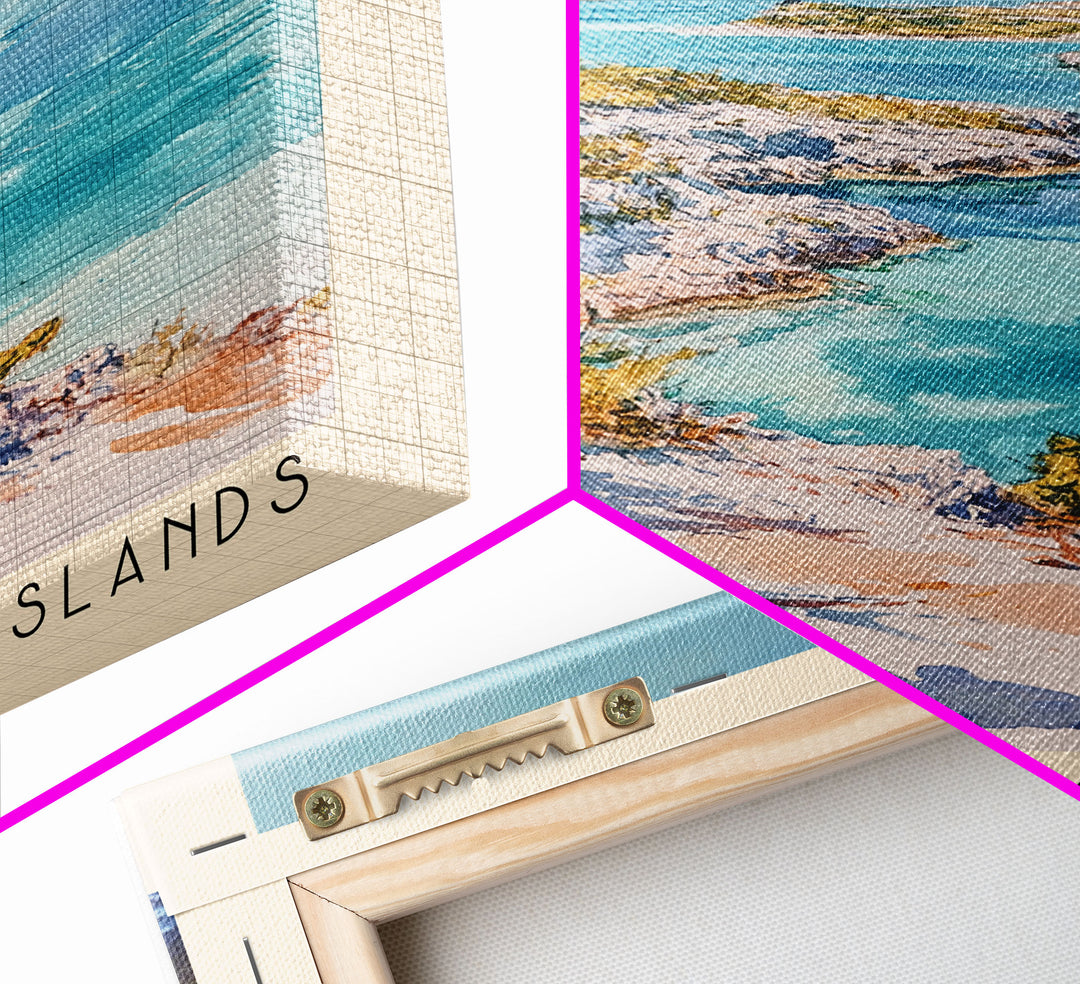 Elbow Cay, Abaco Islands, Bahamas Watercolor Beach Print, Vacation Gift, Bahamas Wall Art, Beach Painting, Beach Decor, Beach Painting