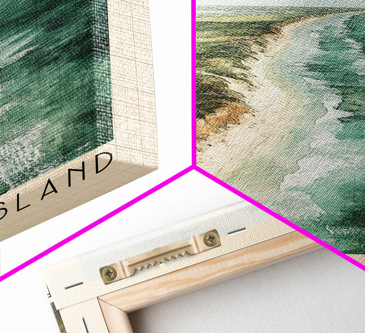 Fernandina Island, Ecuador Watercolor Print, Vacation Gift, Ecuador Wall Art, Vacation Wall Art, Vacatation Memories, Beach Decor, Beach Or Lakehouse Art
