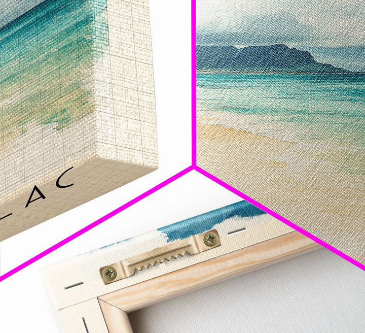 Flic en Flac, Mauritius Watercolor Print, Vacation Gift, Mauritius Wall Art, Beach Painting, Beach Decor, Beach Or Lakehouse Art