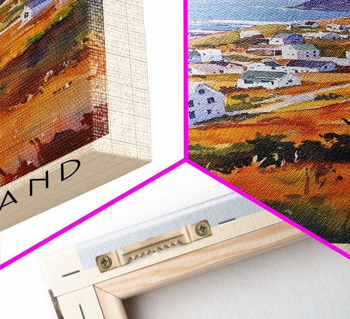 Fogo Island, Canada Watercolor Print, Vacation Gift, Canada Wall Art, Vacation Wall Art, Vacatation Memories, Beach Decor, Beach Or Lakehouse Art