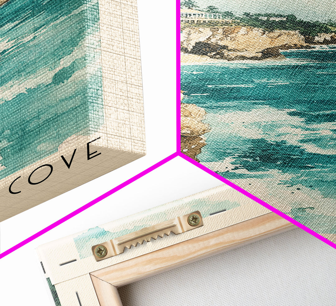 Frenchman’s Cove, Jamaica Watercolor Print, Vacation Gift, Jamaica Wall Art, Beach Painting, Beach Decor, Large Wall Art, Wood Frame Art