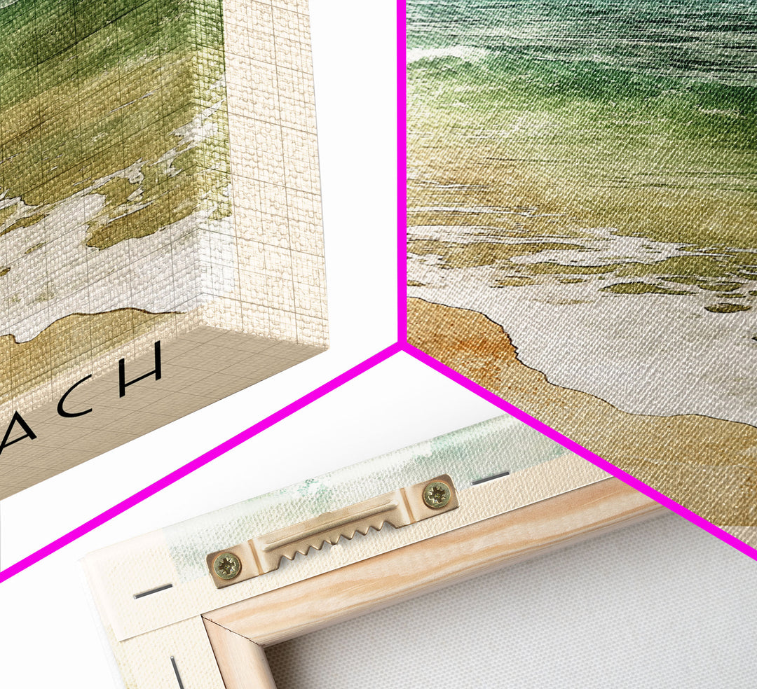Geribá Beach, Brazil Watercolor Print, Vacation Gift, Brazil Wall Art, Vacation Wall Art, Vacatation Memories, Beach Decor, Beach Or Lakehouse Art