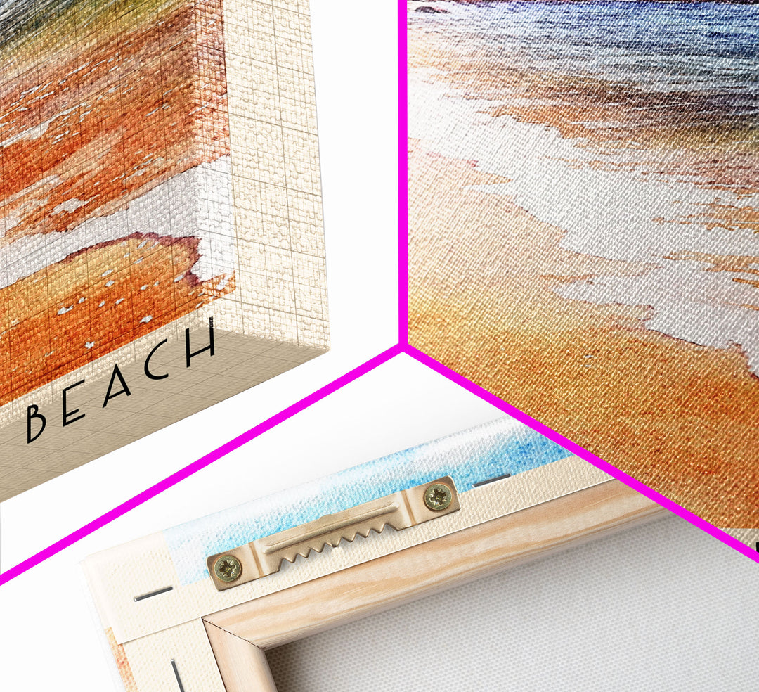 Gertak Sanggul Beach, Malasyia Watercolor Print, Vacation Gift, Malasyia Wall Art, Beach Painting, Beach Decor, Beach Or Lakehouse Art