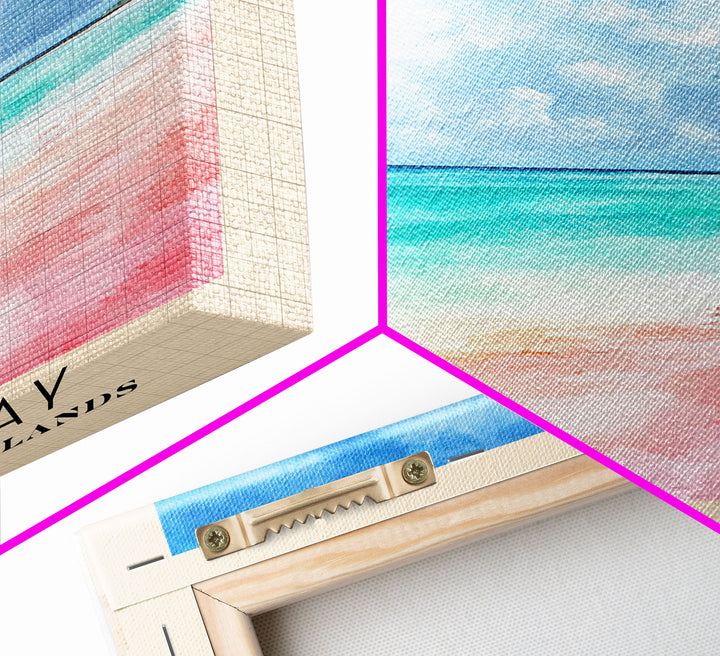 Grace Bay, Turks and Caicos Islands Watercolor Print, Vacation Gift, Turks and Caicos Islands Wall Art, Vacation Wall Art, Vacatation Memories, Beach Decor, Beach Or Lakehouse Art