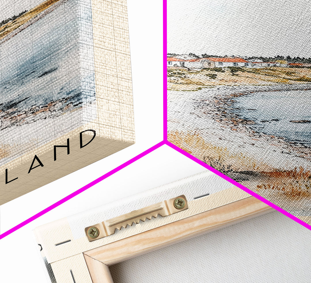 Graciosa Island, Portugal Watercolor Print, Vacation Gift, Portugal Wall Art, Beach Painting, Beach Decor, Beach Or Lakehouse Art