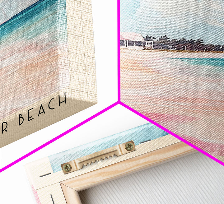 Honeymoon Harbor Beach, Bahamas Watercolor Print, Vacation Gift, Bahamas Wall Art, Vacation Wall Art, Vacatation Memories, Beach Decor, Beach Or Lakehouse Art