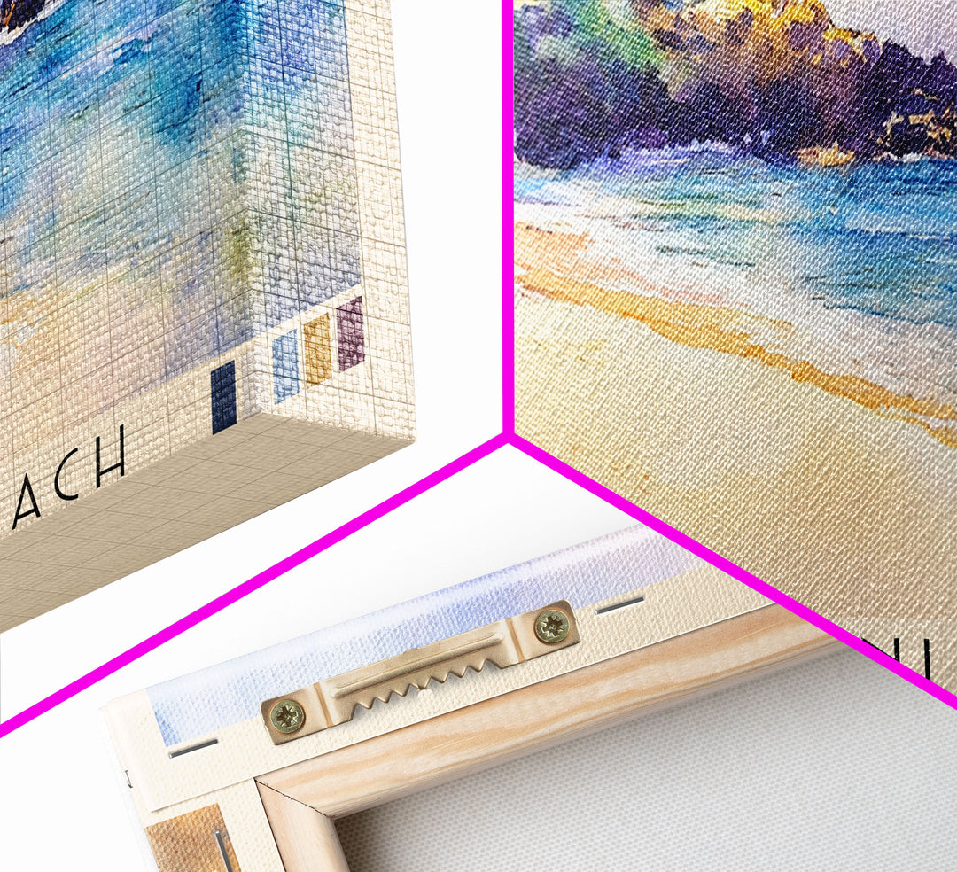 Honokalani Beach, Maui Watercolor Beach Print, Vacation Gift, Maui Wall Art, Beach Painting, Beach Decor, Beach Painting