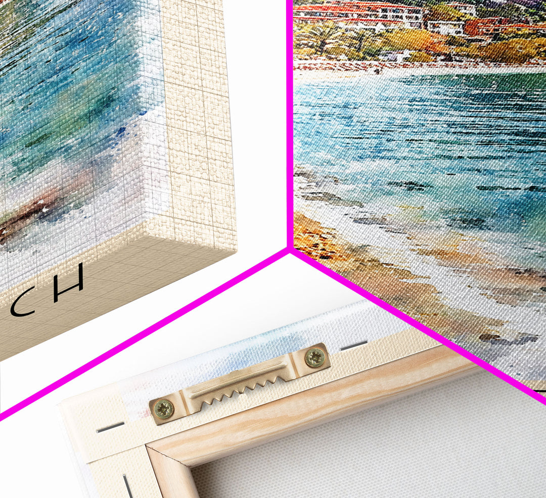 Ilıca Beach, Turkey Watercolor Beach Print, Vacation Gift, Turkey Wall Art, Beach Painting, Beach Decor, Beach Painting