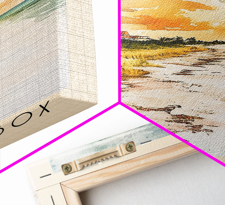 Isla Holbox, Mexico Watercolor Print, Vacation Gift, Mexico Wall Art, Beach Painting, Beach Decor, Beach Or Lakehouse Art