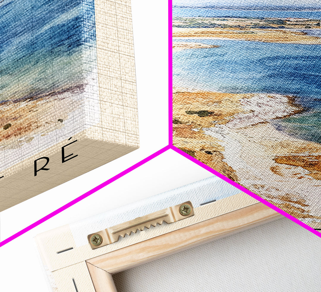 Island of Ré, France Watercolor Print, Vacation Gift, France Wall Art, Vacation Wall Art, Vacatation Memories, Beach Decor, Beach Or Lakehouse Art