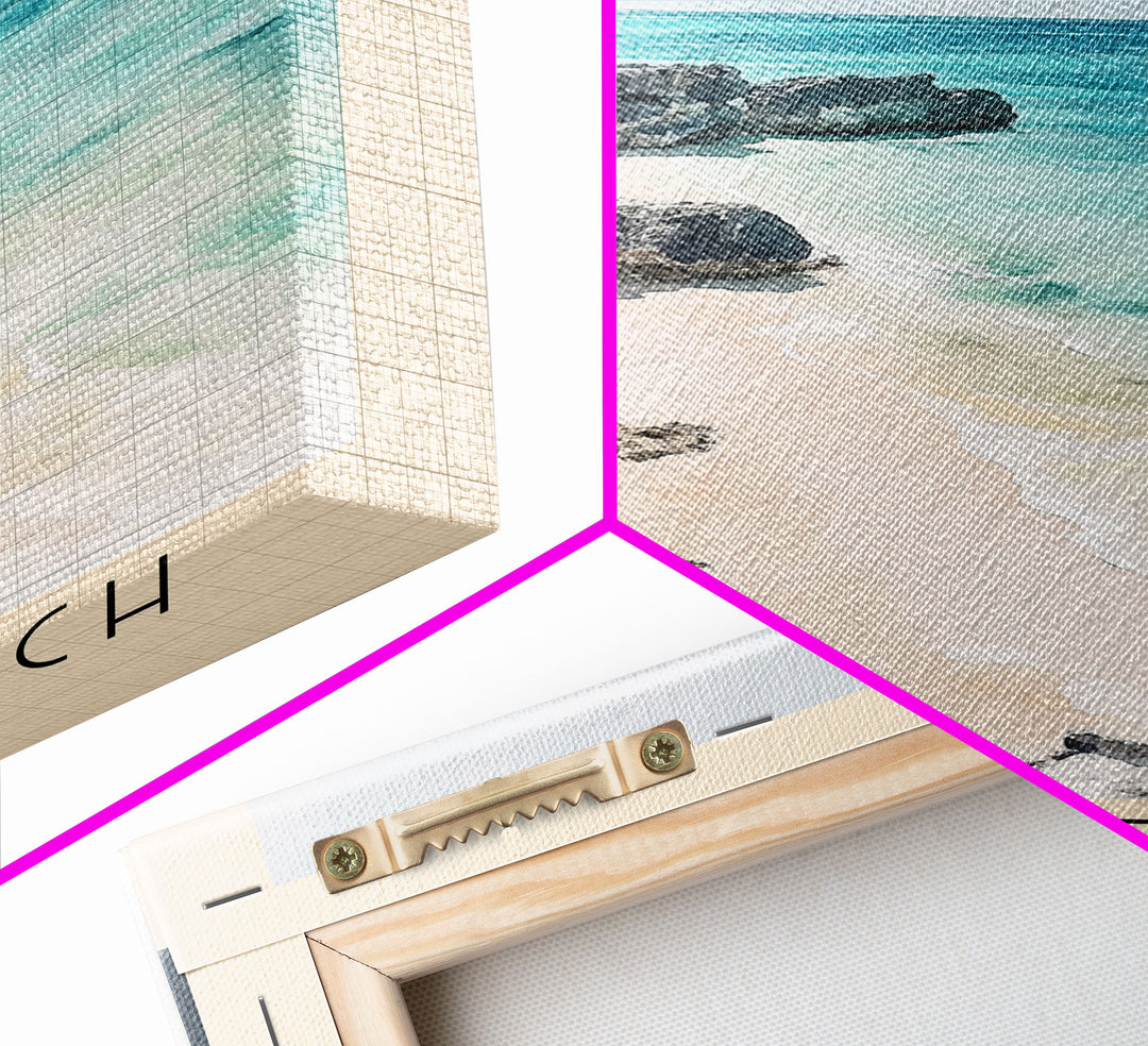 Jaws Beach, Bahamas Watercolor Print, Vacation Gift, Bahamas Wall Art, Beach Painting, Beach Decor, Beach Or Lakehouse Art