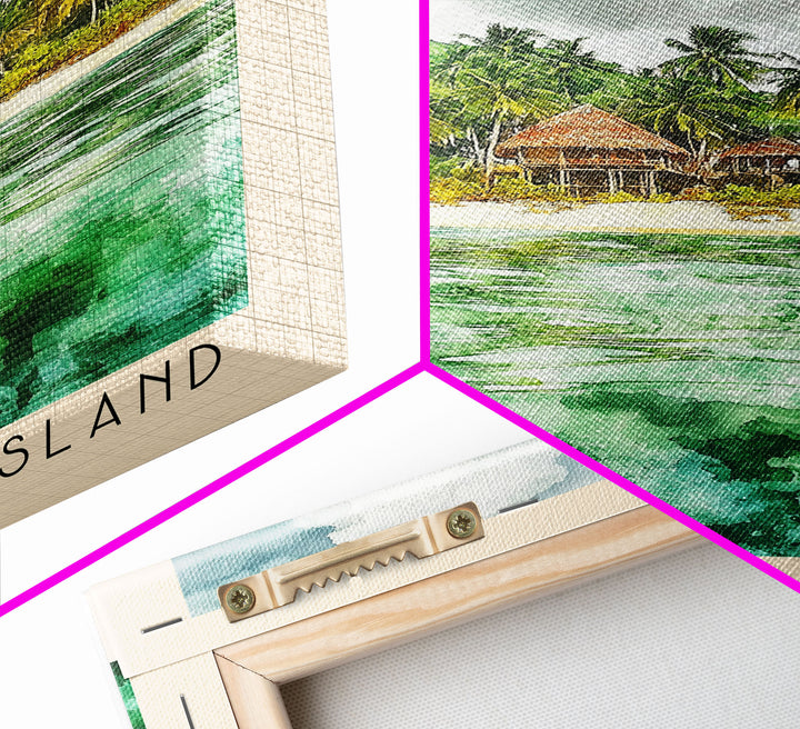 Kalanggaman Island, Philippines Watercolor Print, Vacation Gift, Philippines Wall Art, Vacation Wall Art, Vacatation Memories, Beach Decor, Beach Or Lakehouse Art