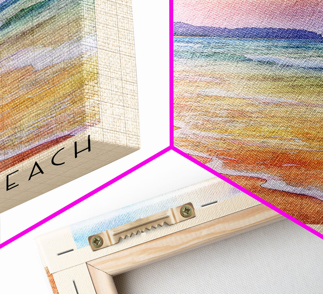 Kelingking Beach, Indonesia Watercolor Print, Vacation Gift, Indonesia Wall Art, Vacation Wall Art, Vacatation Memories, Beach Decor, Beach Or Lakehouse Art