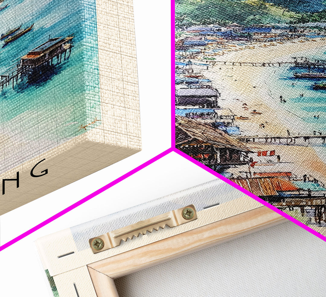 Koh Chang, Thailand Watercolor Print, Vacation Gift, Thailand Wall Art, Vacation Wall Art, Vacatation Memories, Beach Decor, Beach Or Lakehouse Art