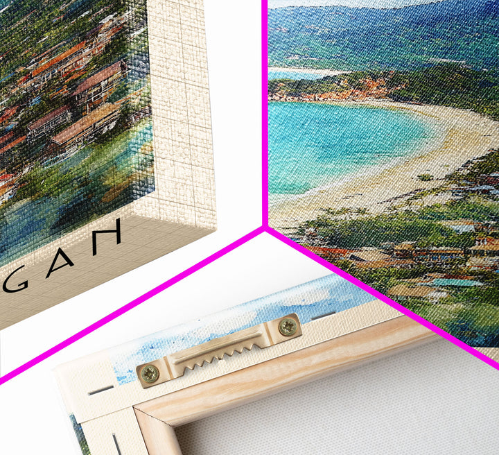 Koh Phangan, Thailand Watercolor Print, Vacation Gift, Thailand Wall Art, Beach Painting, Beach Decor, Beach Or Lakehouse Art