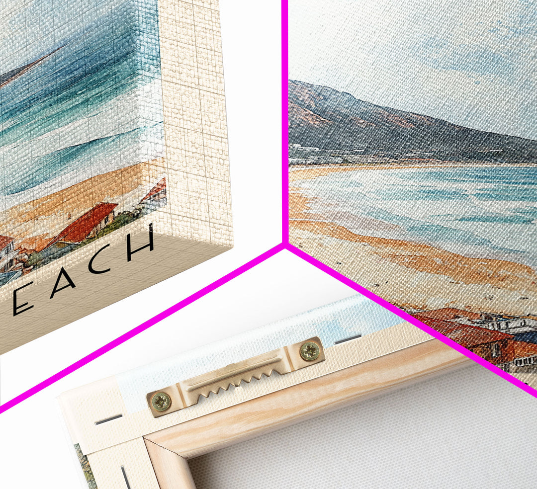 Kommetjie Beach, South Africa Watercolor Print, Vacation Gift, South Africa Wall Art, Vacation Wall Art, Vacatation Memories, Beach Decor, Beach Or Lakehouse Art