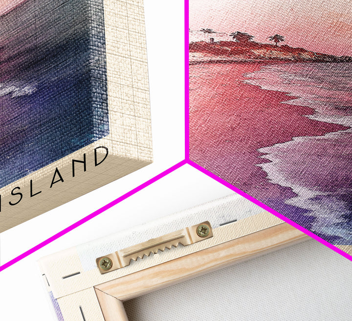 La Blanquilla Island, Venezuela Watercolor Print, Vacation Gift, Venezuela Wall Art, Beach Painting, Beach Decor, Beach Or Lakehouse Art